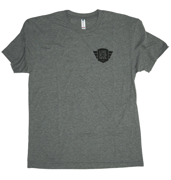 American Made Live to Give T-Shirt in Grey
