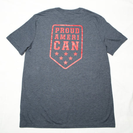 Proud American Sustainable T-Shirt - Dark Blue